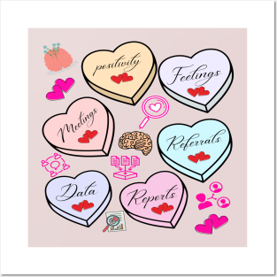 Psychology Valentines, School Psychologist Valentine Posters and Art